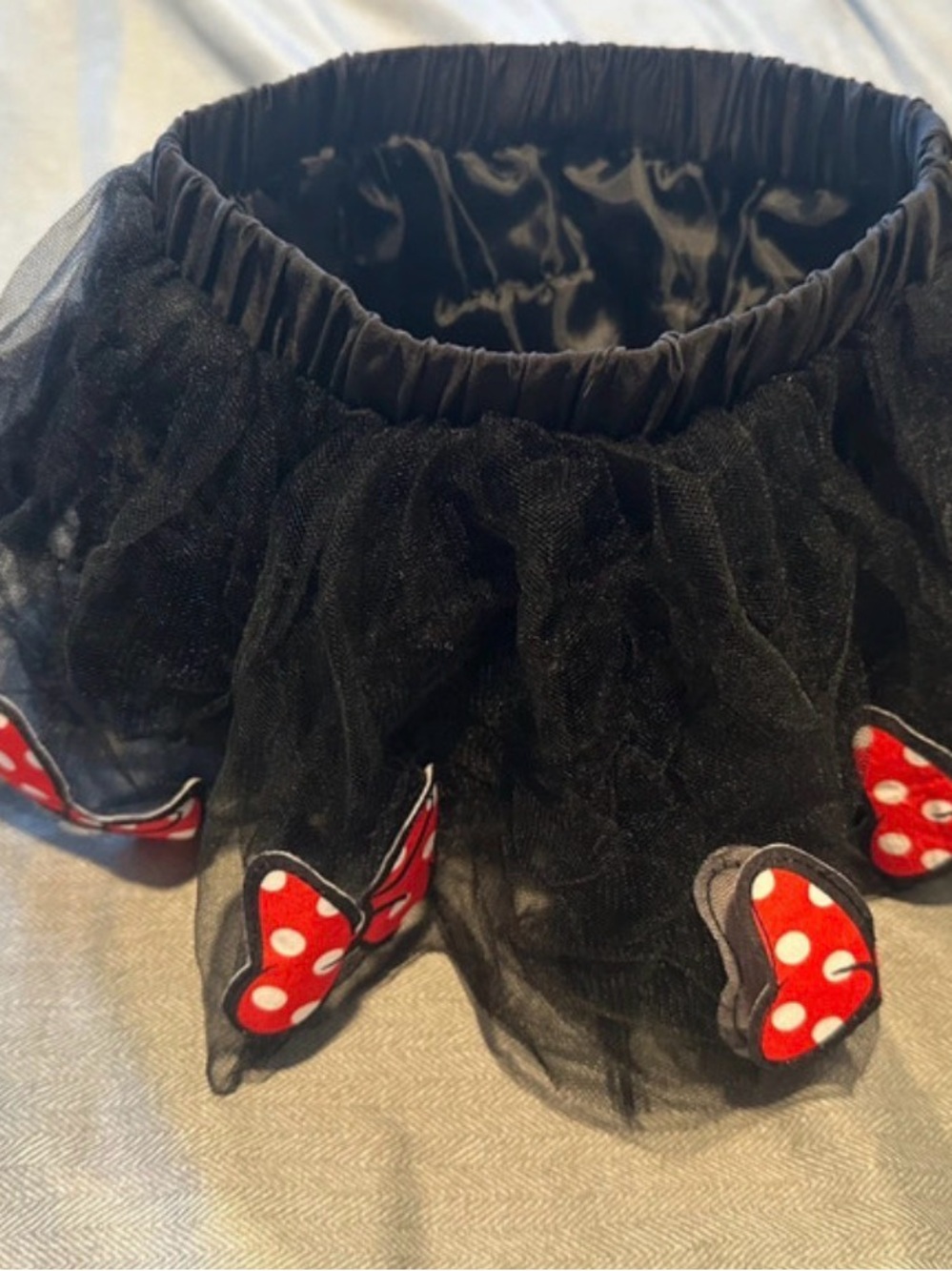 Black Tulle Skirt with Minnie Mouse Bows - Kids